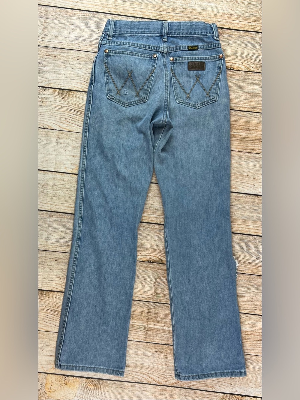 Wrangler Western Retro Relaxed Bootcut Denim Jeans Boys Size 16 Slim
